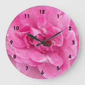 ピンクガーデンバラ ラージ壁時計 (正面)
