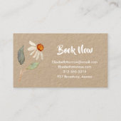 ピンクガーデンフラワーズサロンメイクアップ美容師 名刺 (裏面)