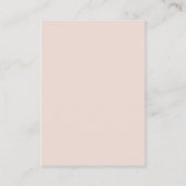 ピンクガーデンフローラQRコードウェディングRSVP エンクロージャーカード (裏面)