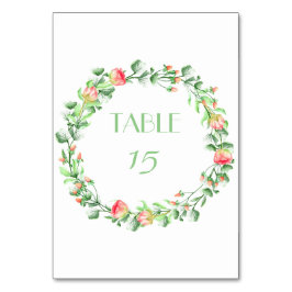 ピンクガーデンブーケ テーブルナンバー