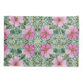 ピンクガーデンモザイク 枕カバー (裏面)