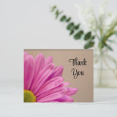 ピンクガーベラデイジーありがとう ポストカード (スタンド正面)
