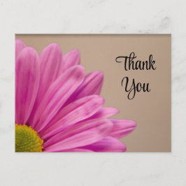 ピンクガーベラデイジーありがとう ポストカード