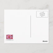 ピンクガーベラデイジーはがき ポストカード (裏面)