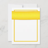 ピンクガーベラデイジーイエローリ結婚ボン セーブザデート (裏面)