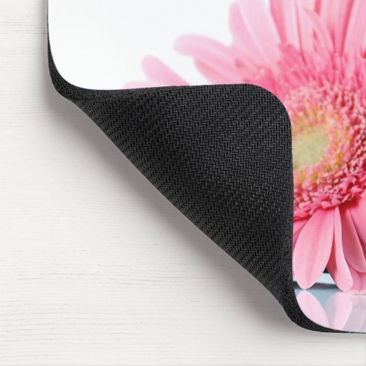 ピンクガーベラデイジーエレガント写真 マウスパッド (コーナー)