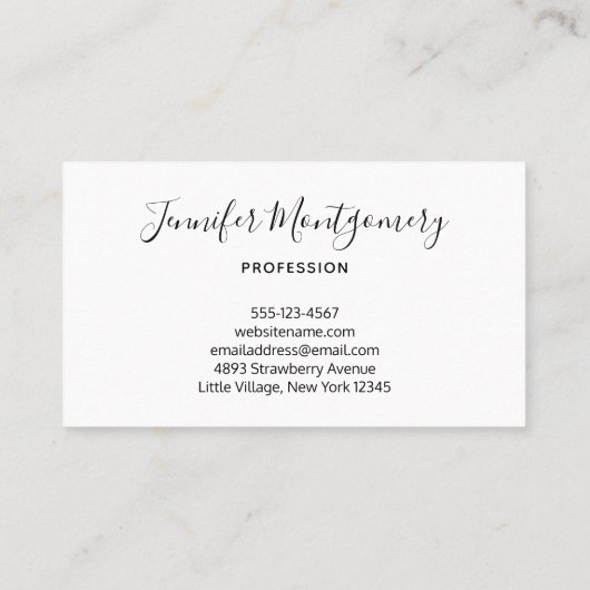 ピンクガーベラデイジーエレガント写真 名刺 (裏面)