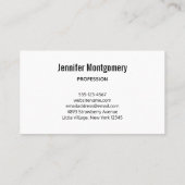 ピンクガーベラデイジーエレガント写真 名刺 (裏面)