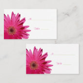 ピンクガーベラデイジークリーム座席表 プレイスカード (正面/裏面)