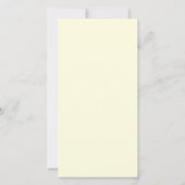 ピンクガーベラデイジーグリーンリ結婚ボンありがとう サンキューカード (裏面)