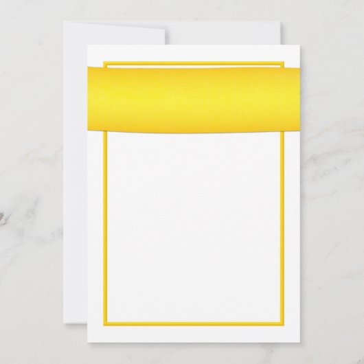 ピンクガーベラデイジーフラワーイエローリ結婚ボン 招待状 (裏面)