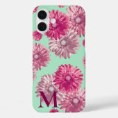 ピンクガーベラデイジーフラワーオングリーンフローラ Case-Mate iPhoneケース (裏面)