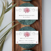 ピンクガーベラデイジーフローラショップ名刺 名刺