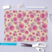 ピンクガーベラデイジーフローラ抱き枕スタッファー 薄葉紙 (クラフト)