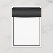 ピンクガーベラデイジーブラックリボン披露宴カード エンクロージャーカード (裏面)