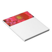 ピンクガーベラデイジーメモ帳 ノートパッド (アングル)