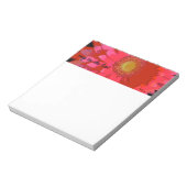 ピンクガーベラデイジーメモ帳 ノートパッド (回転)