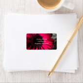 ピンクガーベラデイジー住所 シール (インサイチュ)