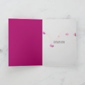 ピンクガーベラデイジー感謝していユー カード (内部)