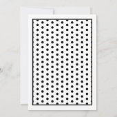 ピンクガーベラデイジー水玉模様結婚式招待状 招待状 (裏面)