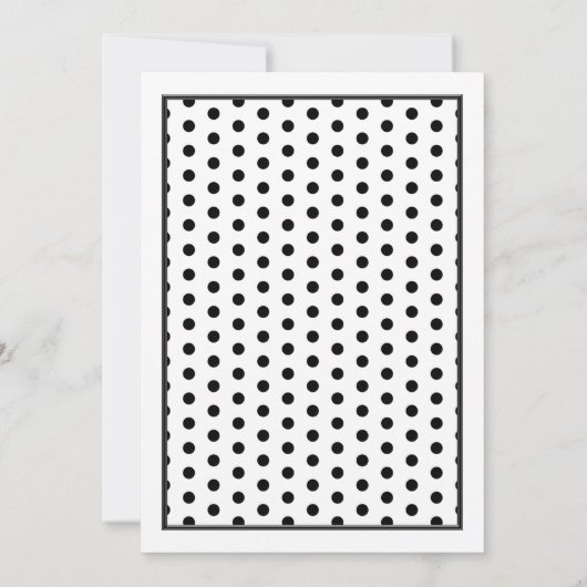 ピンクガーベラデイジー水玉模様結婚式招待状 招待状 (裏面)