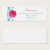 ピンクガーベラデイジー特別な機会メッセージカード (正面&裏面)