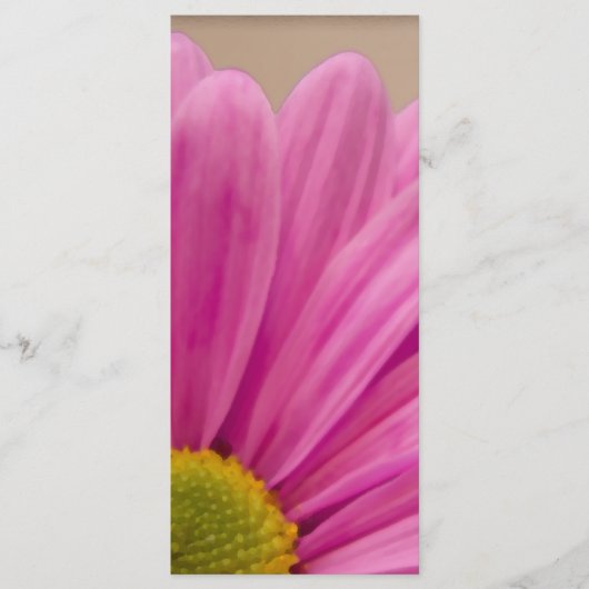 ピンクガーベラデイジー結婚式 プログラム (正面)