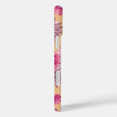 ピンクガーベラデイジー花オンオレンジフローラ Case-Mate iPhoneケース (裏面 / 右)