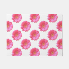 ピンクガーベラデイジー ドアマット