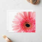 ピンクガーベラデイジー ノートカード (正面/裏面インサイチュ)