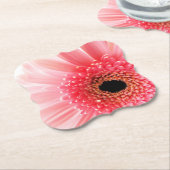 ピンクガーベラデイジー ペーパーコースター (アングル)