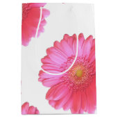 ピンクガーベラデイジー ミディアムペーパーバッグ (正面)