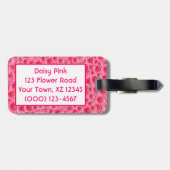 ピンクガーベラデイジー ラゲッジタグ (裏面横)