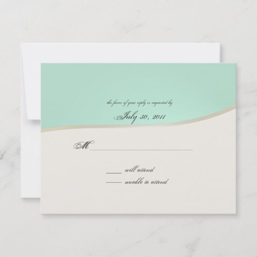 ピンクガーベラデイジー 出欠カード (正面)