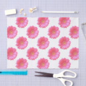 ピンクガーベラデイジー 薄葉紙 (クラフト)