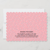 ピンクガーリーかわいいミルクとクッキー赤ちゃんシャワー 招待状 (裏面)