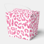 ピンクガーリーがかった白ヒョウの斑点 フェイバーボックス (裏面サイド)