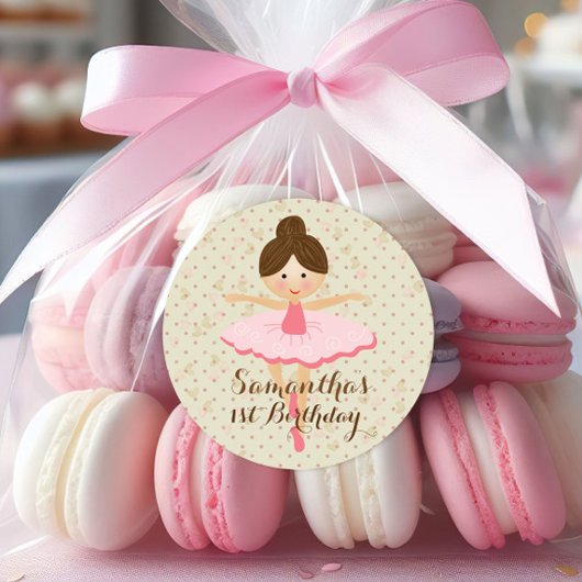ピンクガーリーとドリーミー・バレリーナ ラウンドシール
