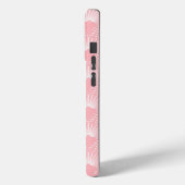 ピンクガーリーとホワイトアートのデコパターンモノグラム Case-Mate iPhoneケース (裏面 / 左)