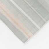 ピンクガーリーとミントモダン沿岸ストライプ フリースブランケット (角)