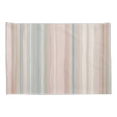 ピンクガーリーとミントモダン沿岸ストライプ 枕カバー (裏面-右)