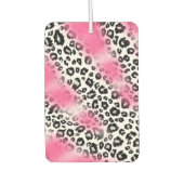 ピンクガーリーとユキヒョウのメッシュ カーエアーフレッシュナー (正面)