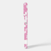 ピンクガーリーと白のスパークルグリッター（名前あり） Case-Mate iPhoneケース (裏面 / 左)