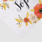 ピンクガーリーと白の雪片クリスマスパターン 薄葉紙 (詳細)