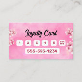 ピンクガーリーのアフリカの髪の編み写真の編組 ロイヤリティカード (裏面)