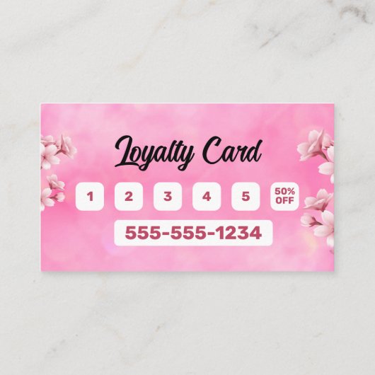 ピンクガーリーのアフリカの髪の編み写真の編組 ロイヤリティカード (裏面)