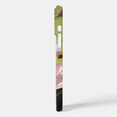 ピンクガーリーのウォーターリリー写真リリパッドパーソナライズされた Case-Mate iPhoneケース (裏面 / 左)