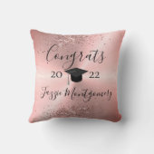 ピンクガーリーのシェン卒業式きらびやかさ クッション (裏面)