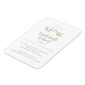 ピンクガーリーのシャンパンシックなバチェロレッテの旅程a マグネット (左側)