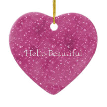 ピンクガーリーのスパークルグリッターの花